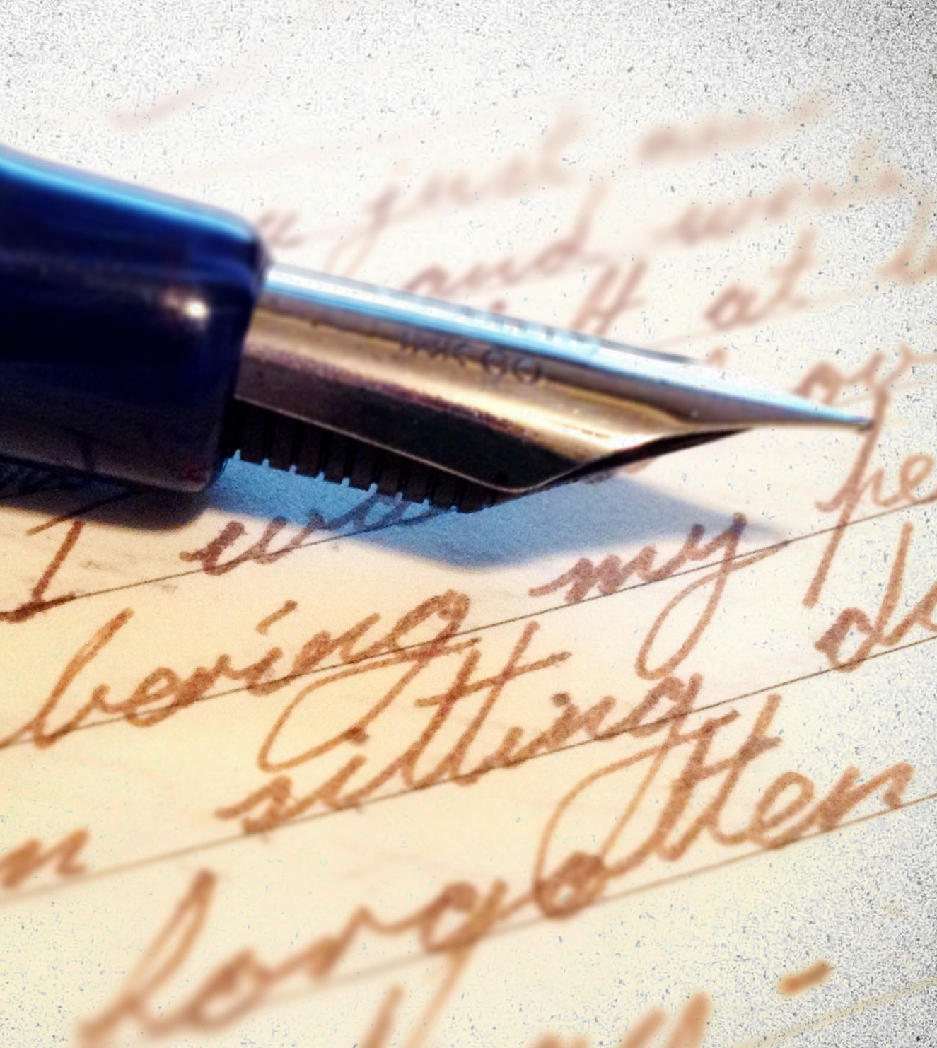 pen and cursive writing